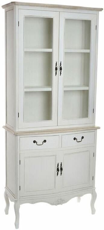 DKD Home Decor Display Standaard Kristal Hout Wit (88 x 40 x 200 cm)