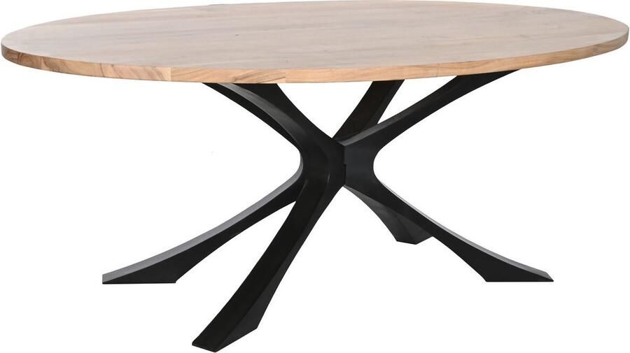 DKD Home Decor Eettafel Metaal Acacia 200 x 110 x 76 cm