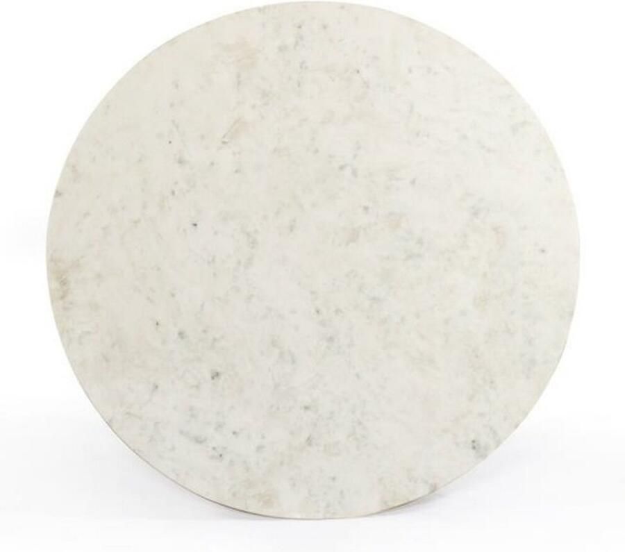 DKD Home Decor Eettafel Metaal Marmer (110 x 110 x 76 cm)