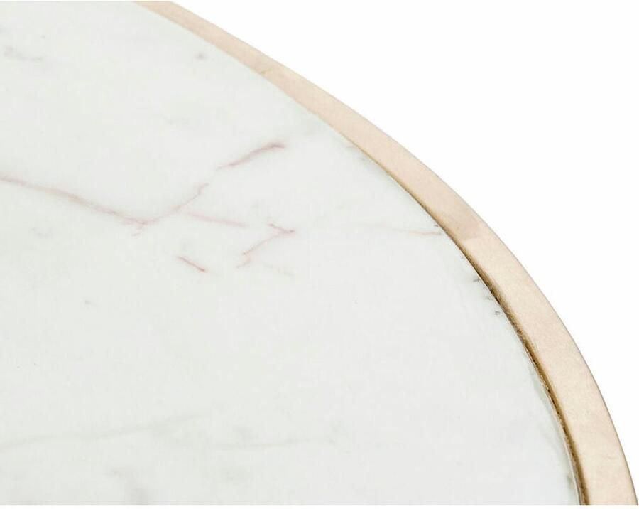 DKD Home Decor Bijzettafel 8424001823222 87 x 87 x 51 5 cm Gouden Aluminium Wit Marmer Ijzer