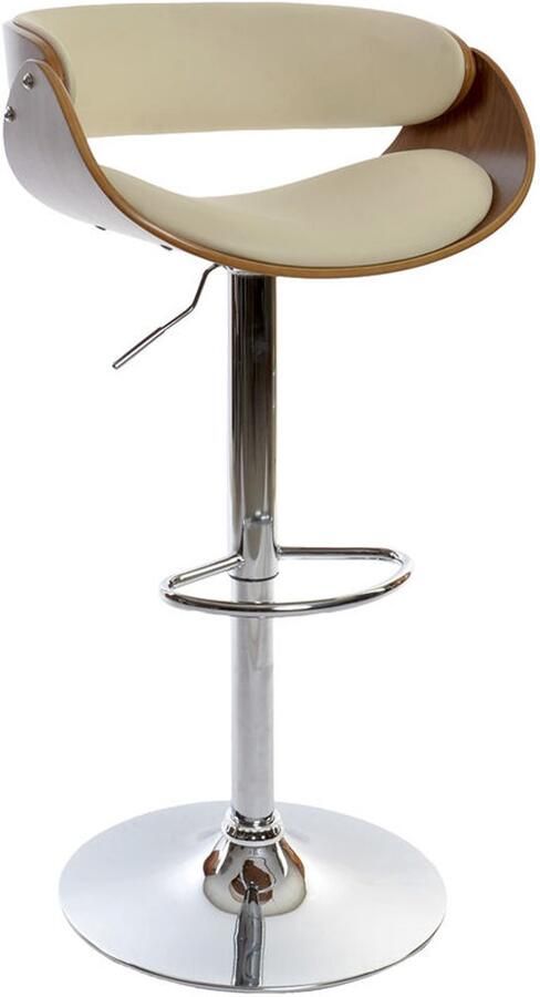 DKD Home Decor Kruk Bruin Crème Walnoot 54 x 53 x 101 5 cm