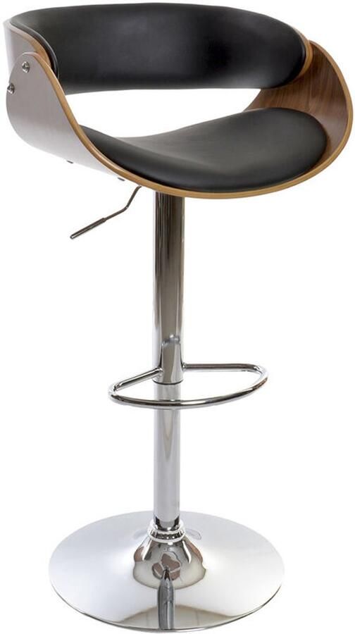 DKD Home Decor Kruk Bruin Zwart Walnoot 54 X 53 X 101 5 Cm