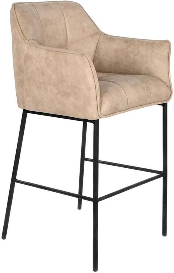 DKD Home Decor Kruk Zwart Beige Metaal 59 x 60 x 107 cm