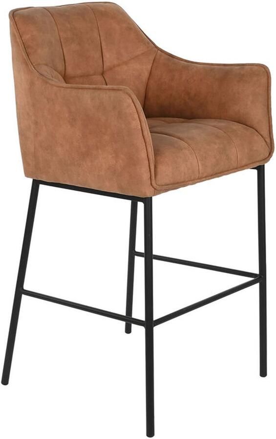 DKD Home Decor Kruk Zwart Kameel Metaal 59 x 60 x 107 cm