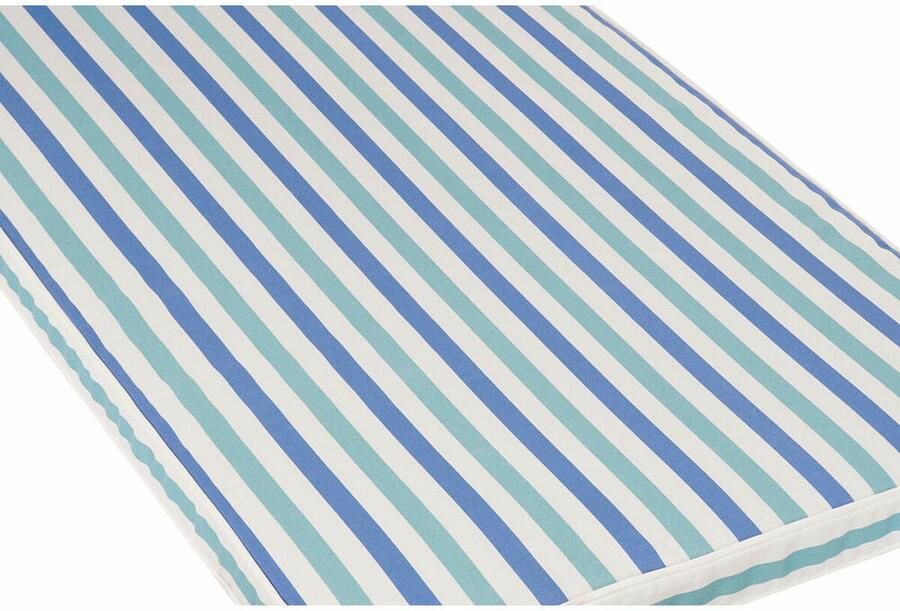 DKD Home Decor Kussen Hangmatten 190 x 60 x 5 cm Strepen Wit Hemelsblauw Marineblauw (190 x 60 x 5 cm)