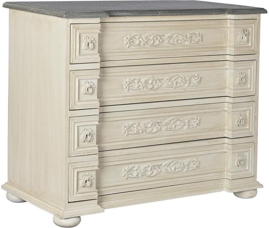 DKD Home Decor Ladenkast 100 x 50 x 83 5 cm Grijs Beige Donker grijs Mangohout Hout MDF