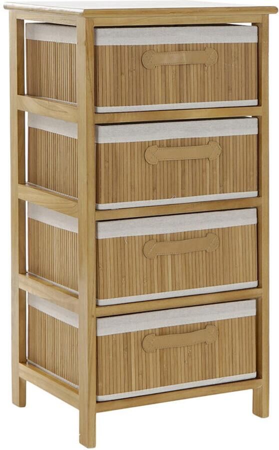 DKD Home Decor Ladenkast Natuurlijk Bamboe Paulownia hout 42 x 32 x 81 cm