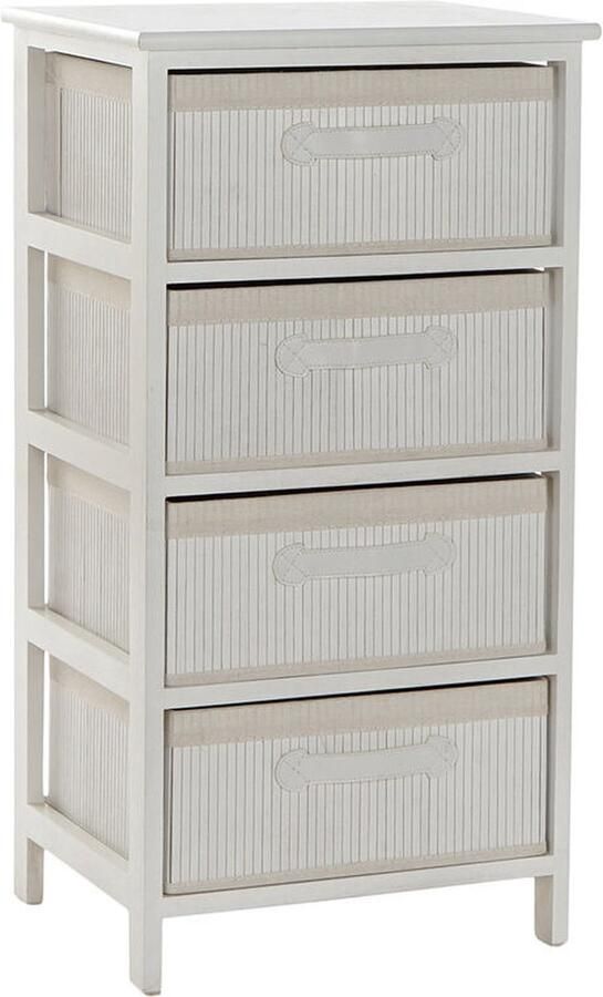 DKD Home Decor Ladenkast Wit Bamboe Paulownia hout 42 x 32 x 81 cm