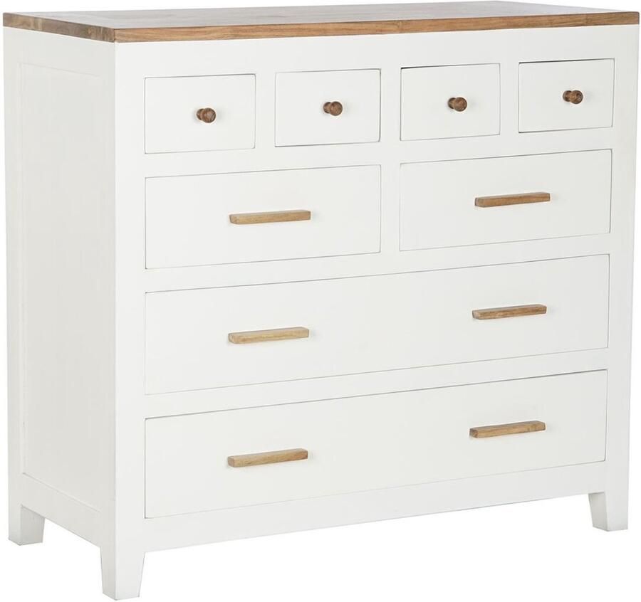 DKD Home Decor Ladenkast Wit Bruin Acacia Mangohout Stads 110 x 45 x 100 cm