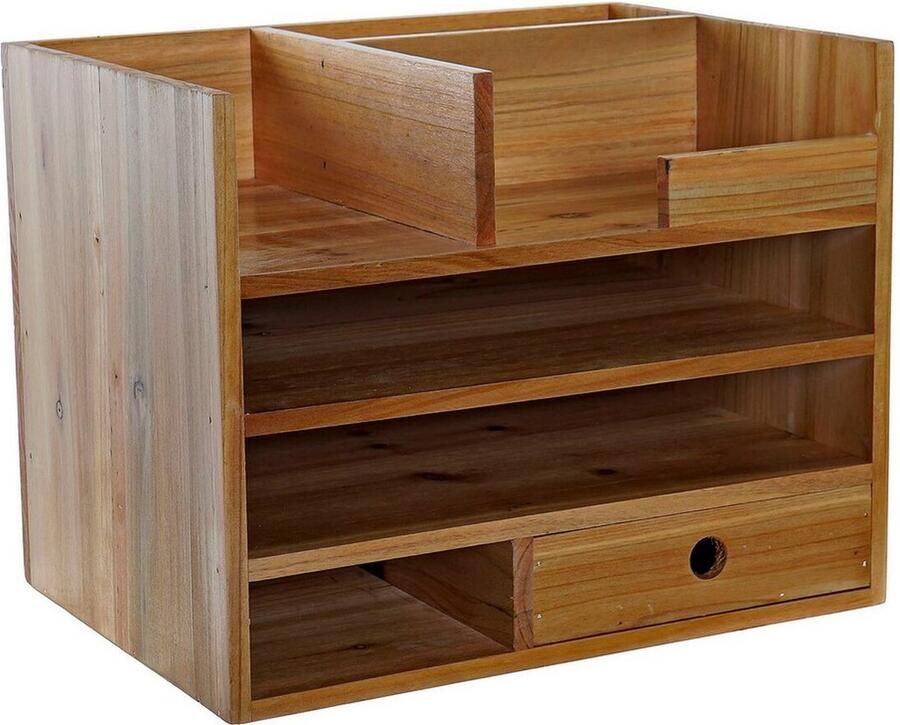 DKD Home Decor Multi-Functionele Organiser Bureau Spar (33 x 24 x 26 cm)