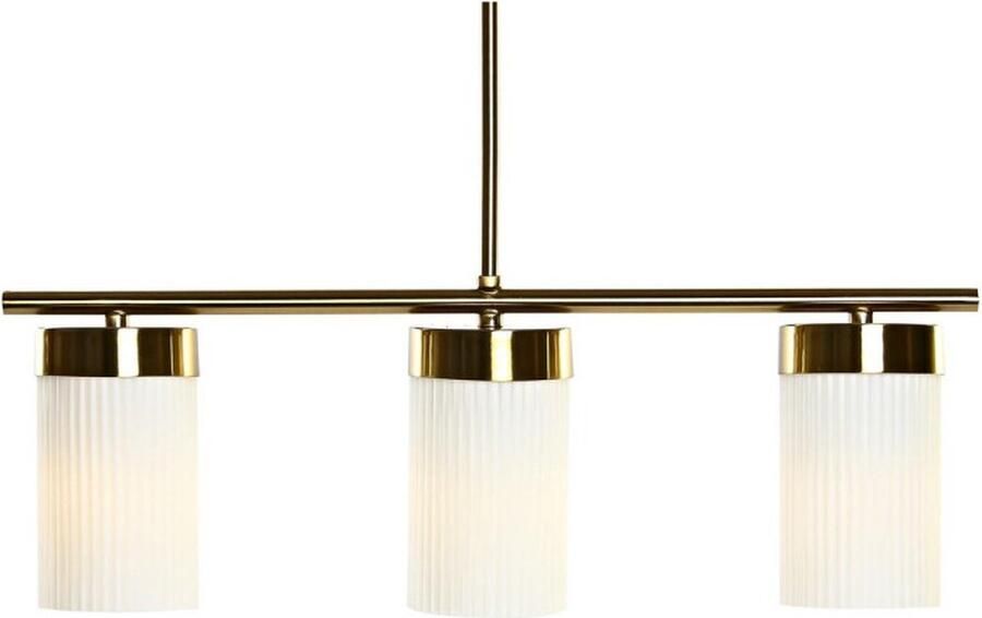 DKD Home Decor Plafondlamp Gouden Wit (60 x 15 x 25 cm)