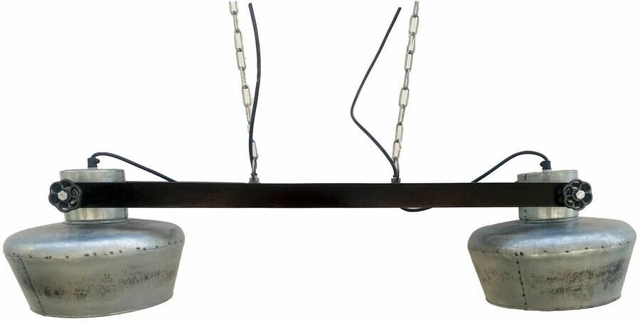 DKD Home Decor Plafondlamp Ijzer Mangohout 50 W (104 x 25 x 28 cm)