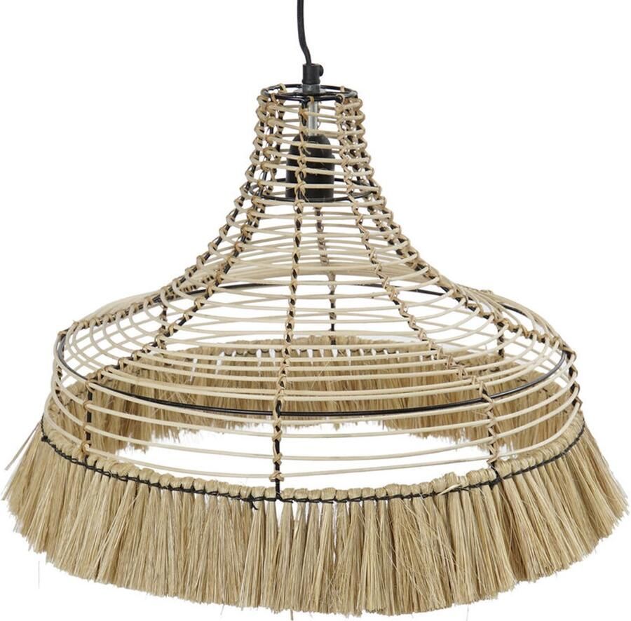 DKD Home Decor Plafondlamp Natuurlijk Metaal 40 W Jute (45 x 45 x 36 cm)