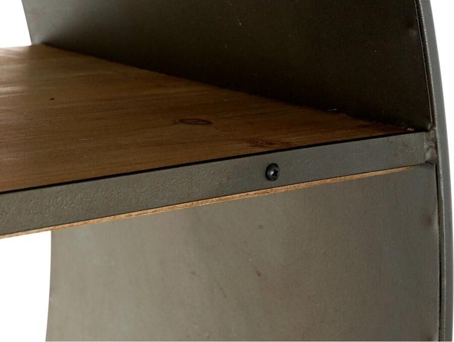 DKD Home Decor Planken Bruin Zwart Hout Metaal 12 x 34 x 172 cm 118 x 34 x 172 cm (1)