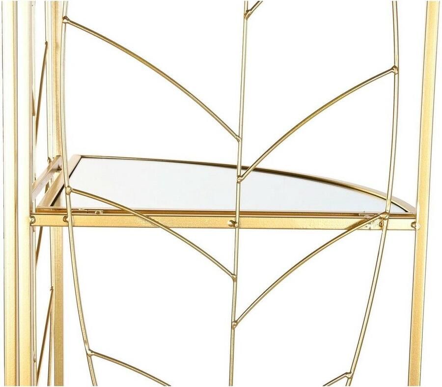 DKD Home Decor Planken Gouden Metaal Spiegel 33 x 33 x 181 5 cm (1)