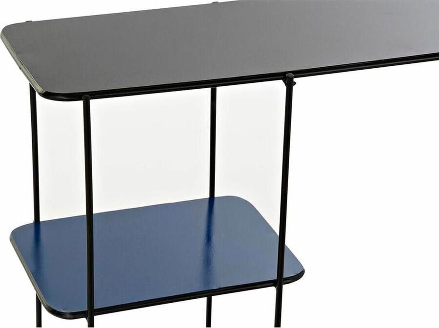 DKD Home Decor Planken Zwart Metaal Marineblauw 2 Planken (50 x 16 x 60 cm)