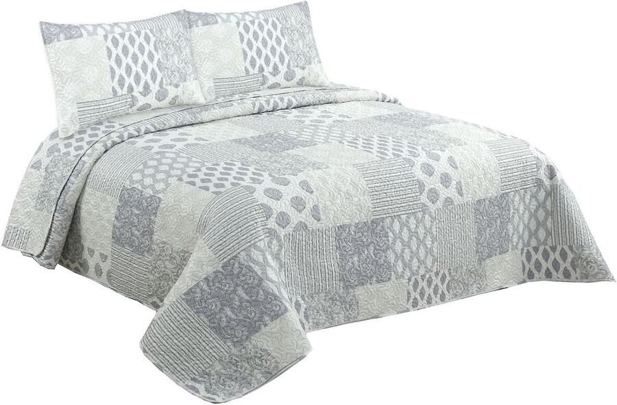 DKD Home Decor Sprei Beige Bed van 135 150 240 x 260 x 1 cm