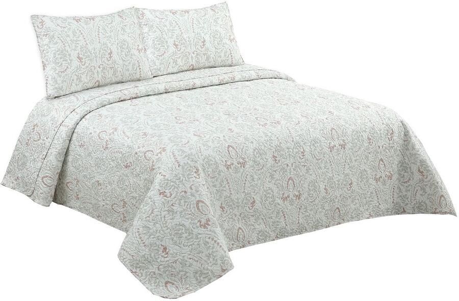 DKD Home Decor Sprei Wit Bed van 135 150 240 x 260 x 1 cm