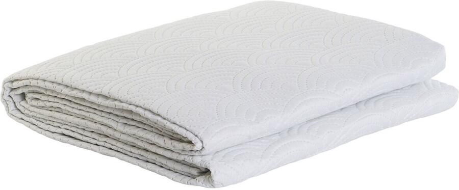 DKD Home Decor Sprei Wit Bed van 90 Bed van 150 180 x 260 x 1 cm