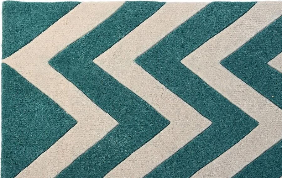 DKD Home Decor Tapijt 160 x 230 x 2 cm Polyester Zig-zag Tweekleurig