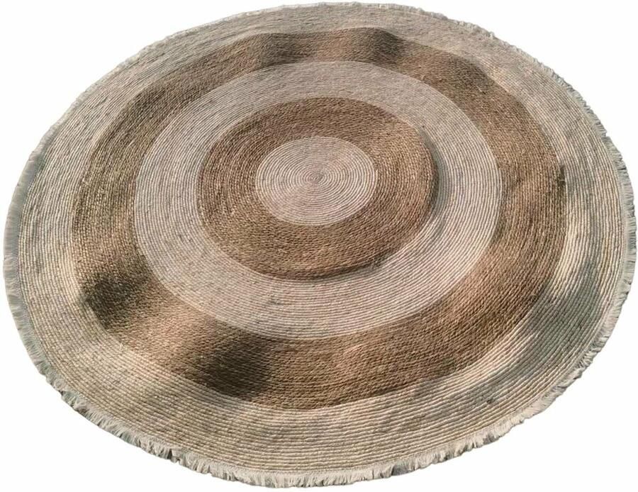 DKD Home Decor Tapijt Beige Natuurlijk Boho 200 x 200 x 1 cm