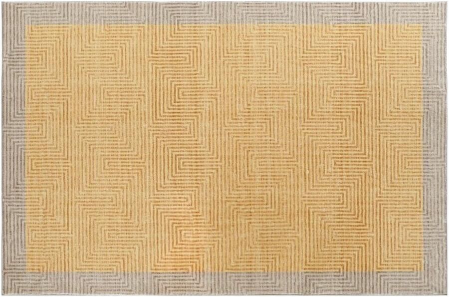 DKD Home Decor Tapijt Geel 200 x 290 x 0 7 cm