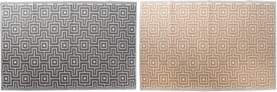 DKD Home Decor Tapijt Grijs Polypropeen (PP) (2 pcs)