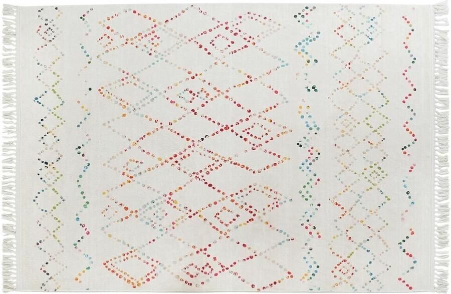 DKD Home Decor Tapijt Multicolour Ruiten 200 x 290 x 0 7 cm