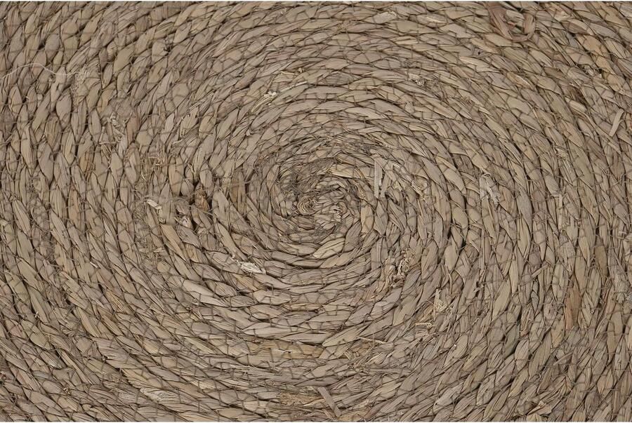 DKD Home Decor Tapijt Natuurlijk (150 x 150 x 1 cm)