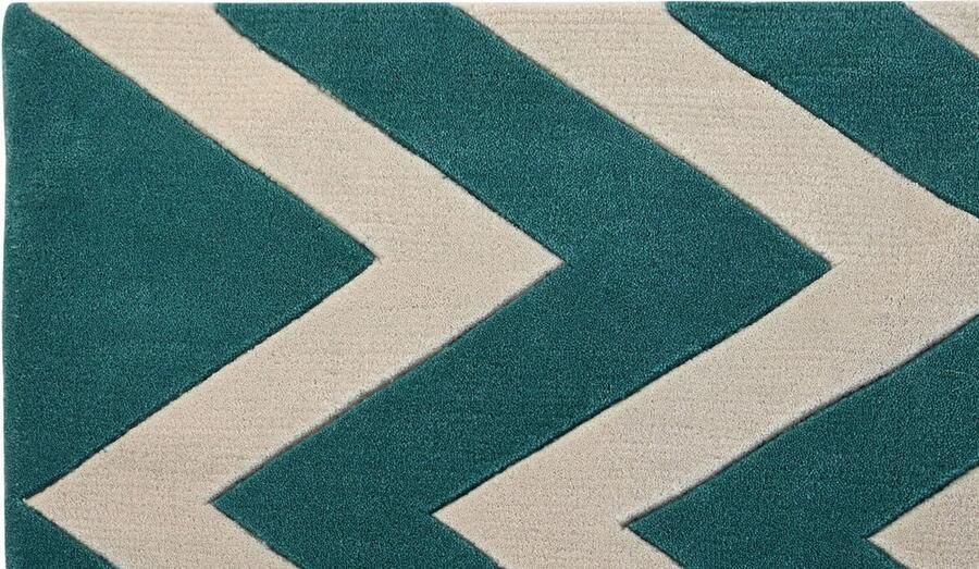 DKD Home Decor Tapijt Polyester Zig-zag Tweekleurig 120 x 180 x 2 cm