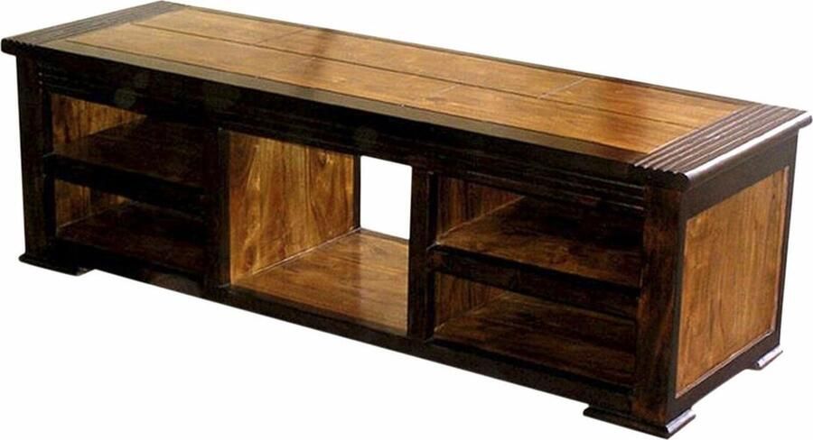 DKD Home Decor Tv-meubel 140 x 45 x 45 cm Donkerbruin Acacia