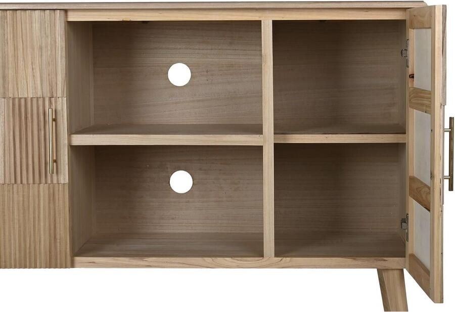 DKD Home Decor Tv-meubel Gouden Lichtbruin 120 x 40 x 80 cm Paulownia hout MDF