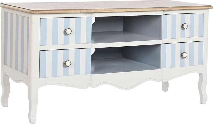 DKD Home Decor Tv-meubel Wit Hemelsblauw (120 x 48 x 60 cm)