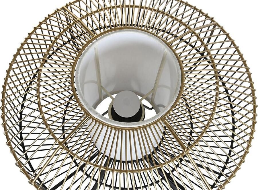 DKD Home Decor Vloerlamp 39 x 39 x 103 cm Zwart Gouden Ijzer 220 V 50 W