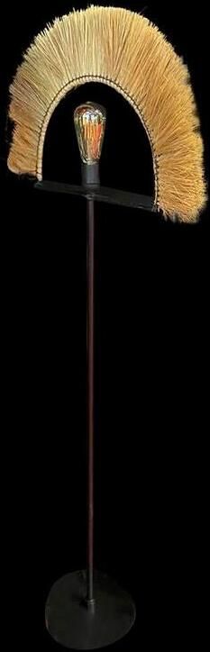 DKD Home Decor Vloerlamp Zwart Natuurlijk Jute Ijzer 50 W 220 V 56 x 26 x 152 cm - Foto 2