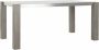 DKD Home Decor Eettafel Kristal Grijs Aluminium Ek Gehard glas (162 x 92 x 74 cm) - Thumbnail 1