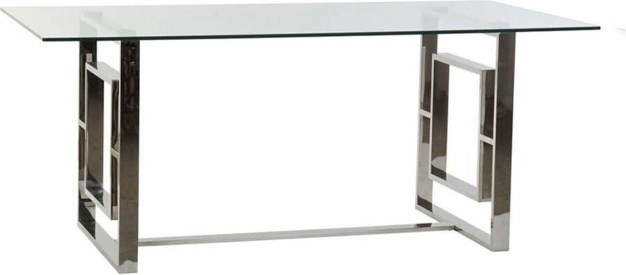DKD Home Decor Eettafel Kristal Staal (180 x 90 x 75 cm)