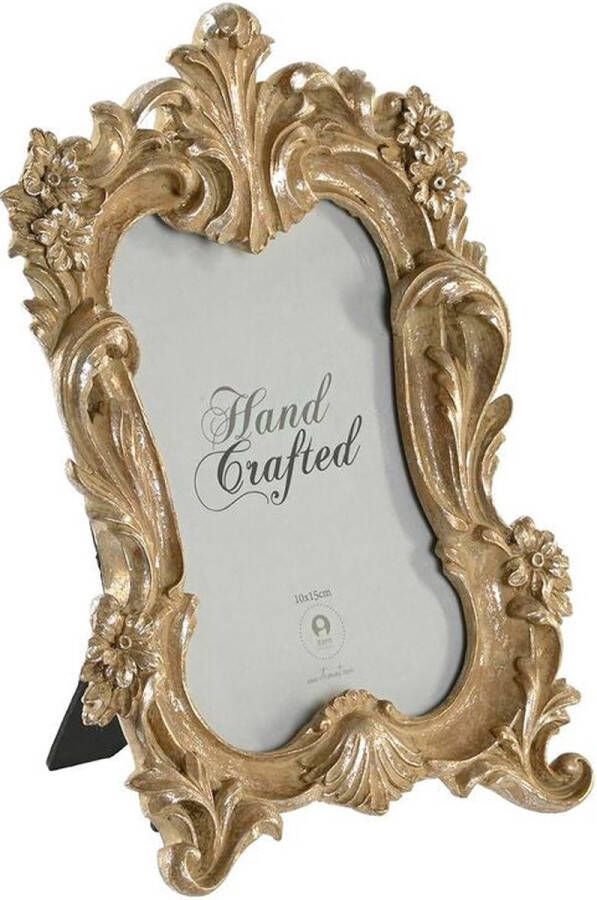 DKD Home Decor Fotolijsten 16 X 2 6 X 23 Cm Gouden Hars