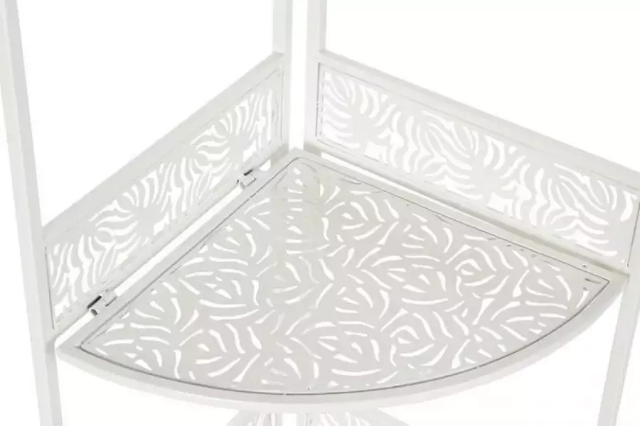 DKD Home Decor Hoekschappen Metaal Wit 4 Planken (49 x 35 x 161 cm)