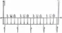 DKD Home Decor Kapstok voor deur Zilver Metaal Bestekken (34 x 17 x 9 cm) - Thumbnail 2