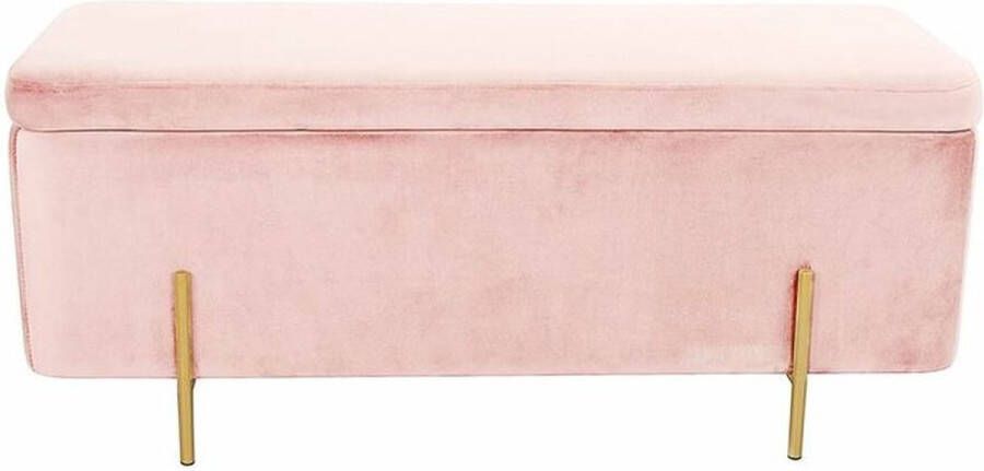 DKD Home Decor Kruk 110 x 44 x 44 cm Roze Gouden Metaal