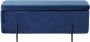 DKD Home Decor Kruk Zwart Blauw Metaal Polyester Fluweel (108 x 46 x 45 cm) - Thumbnail 1