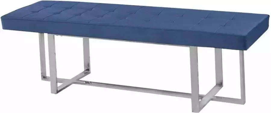 DKD Home Decor Kruk Blauw Polyester Staal (150 x 45 x 45 cm) - Foto 2