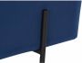 DKD Home Decor Kruk Zwart Blauw Metaal Polyester Fluweel (108 x 46 x 45 cm) - Thumbnail 2