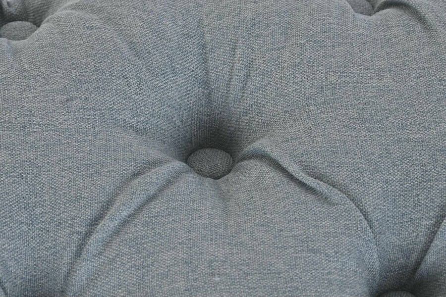 DKD Home Decor Vintage Zitbank Pleun Linnen Metaal Lichtgrijs 103x46x42cm