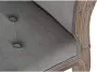 DKD Home Decor Kruk Grijs Polyester Fluweel Rubberwood (109 x 39 x 60 cm) - Thumbnail 2