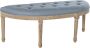 DKD Home Decor Kruk Natuurlijk Blauw Polyester Fluweel Rubberwood (125 x 43 x 48 cm) - Thumbnail 2