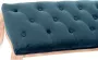 DKD Home Decor Kruk Polyester Fluweel Rubberwood Groen (110 x 37 x 49 cm) - Thumbnail 1