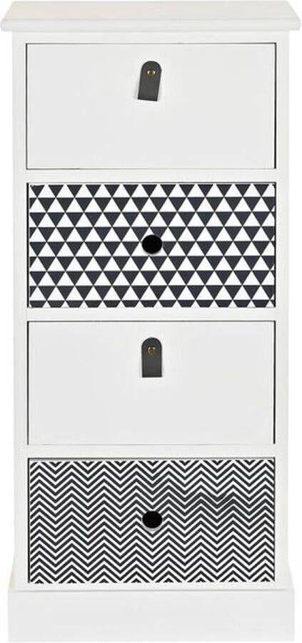 DKD Home Decor Ladenkast Grijs Wit Paulownia hout (36 x 25 x 79 cm)