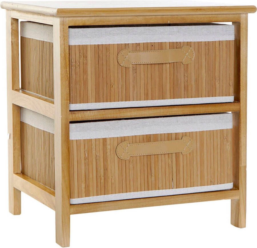 DKD Home Decor Ladenkast Natuurlijk Bamboe Paulownia hout 42 x 32 x 45 cm